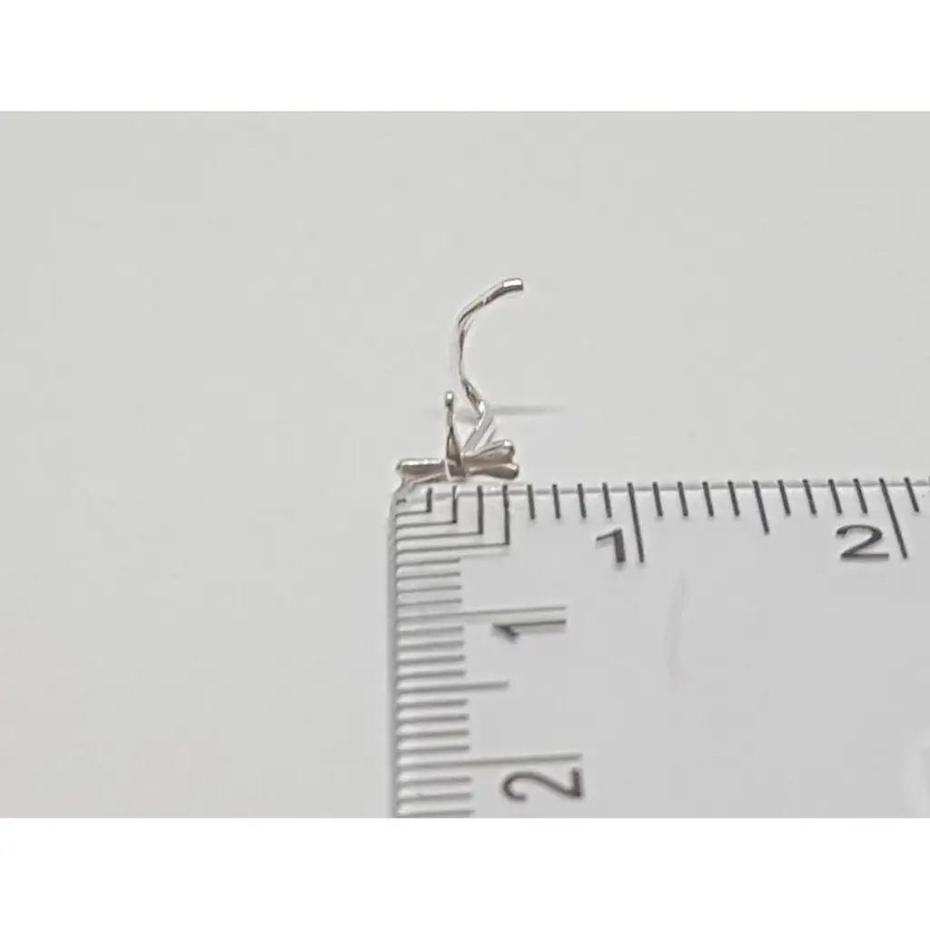 Срібна сережка-пірсинг в ніс Dear. 1014С - фото 3