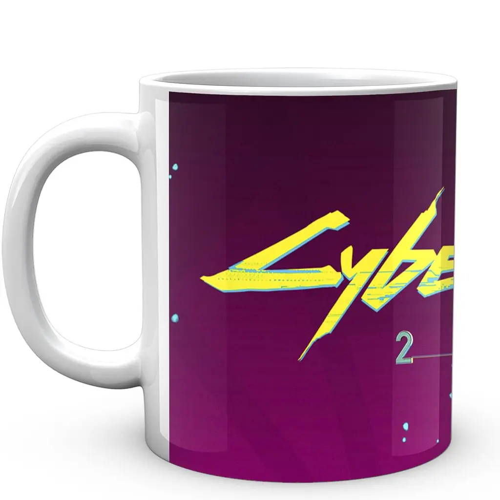 Кухоль GeekLand Cyberpunk 2077 Кіберпанк 2077 напис CY 02.583 330 мл білий - фото 3