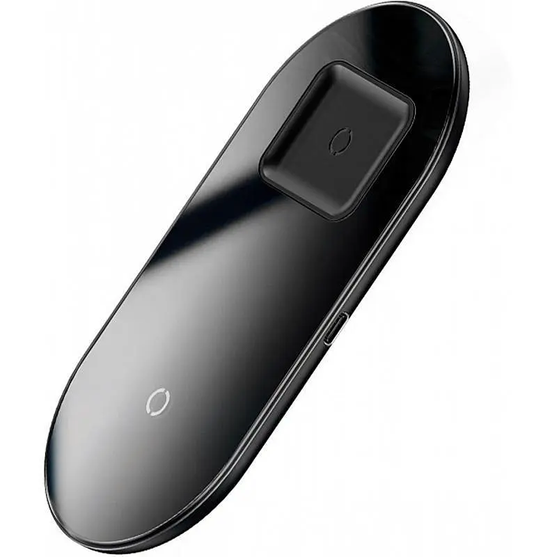 Беспроводное зарядное устройство для Baseus Simple Turbo Edition 2 in 1 (Phone + Watch) 24W TZWXJK-B01 Black - фото 3