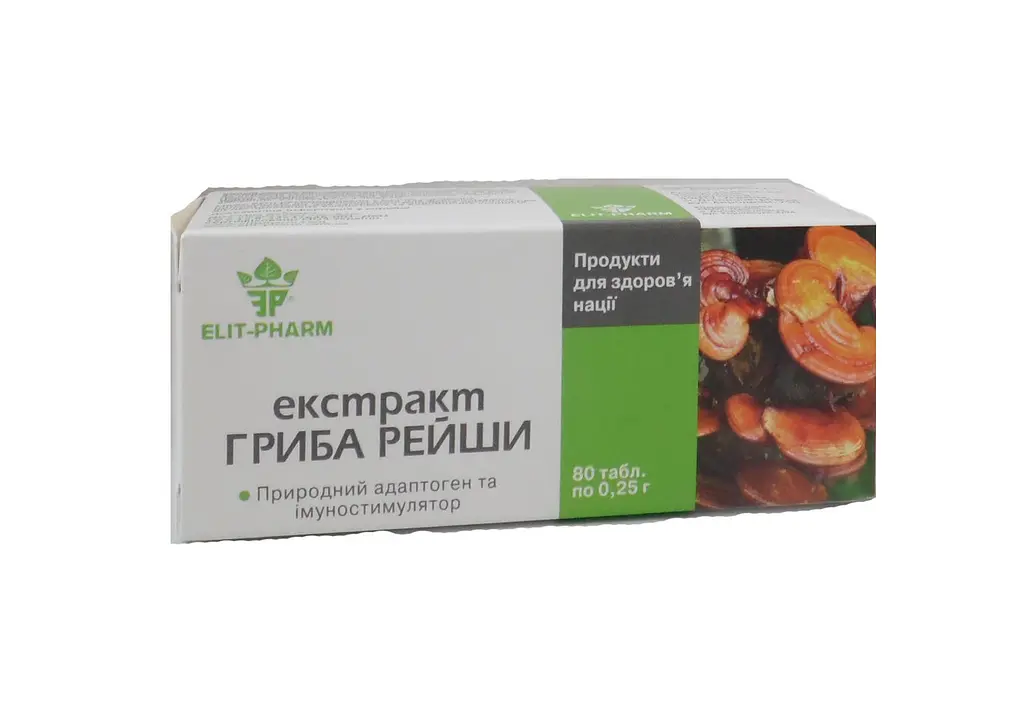 Екстракт Elit-Pharm гриба рейші 80 таблеток