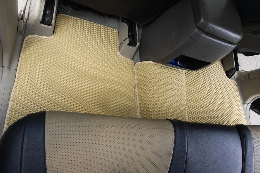 Килимки в салон EVA для Toyota Prado 120 2002-2010 (Металевий підп'ятник) Сині 5 шт - фото 5