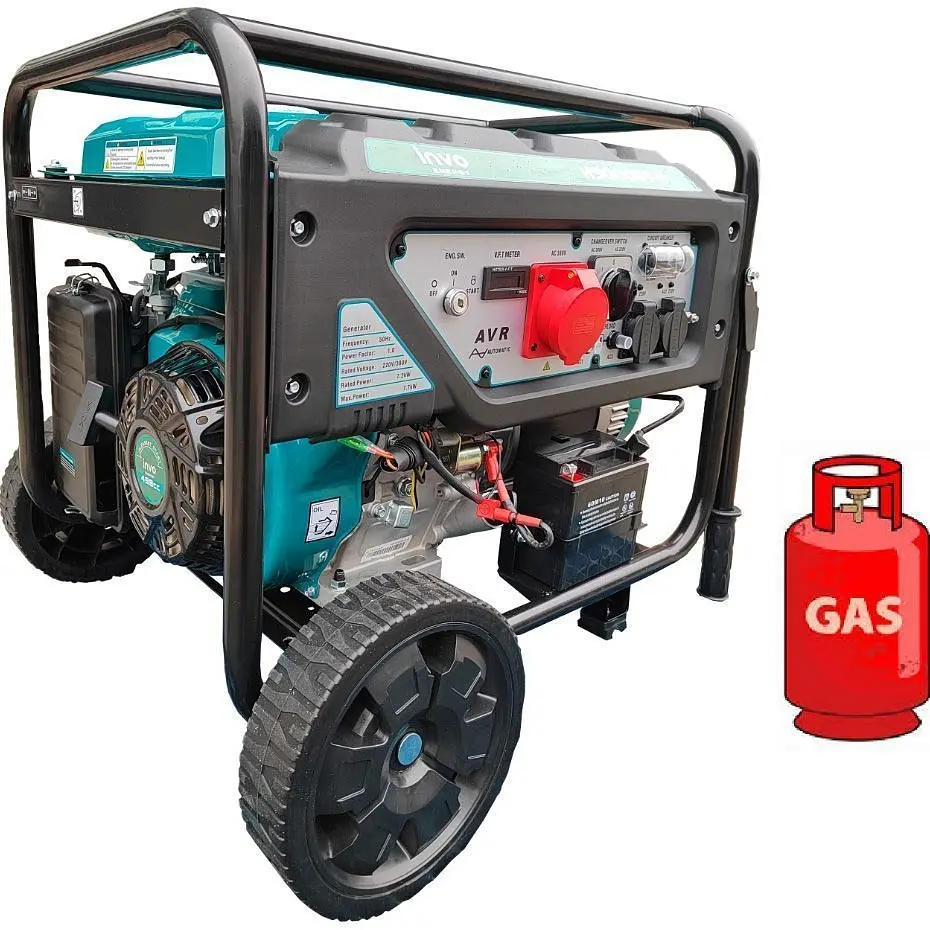 Генератор газово-бензиновий INVO H9000DT-G [DD0004648] [139353] - фото 4