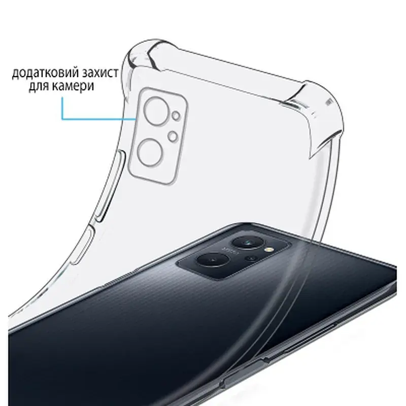Чохол до мобільного телефона BeCover Anti-Shock Realme 9i Clear (708924) - фото 2