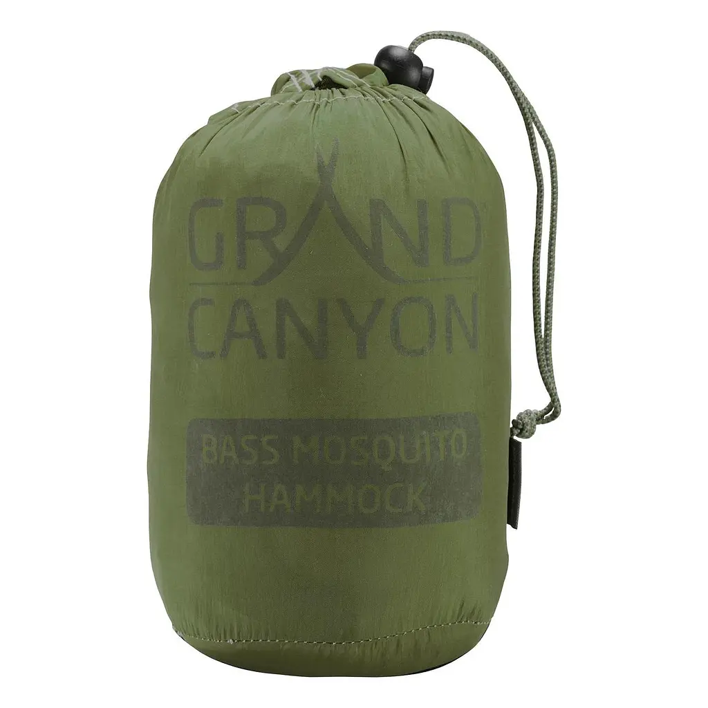 Гамак туристический Grand Canyon Bass Mosquito Hammock с москитной сеткой 320x150 см до 150 кг оливковый - фото 4