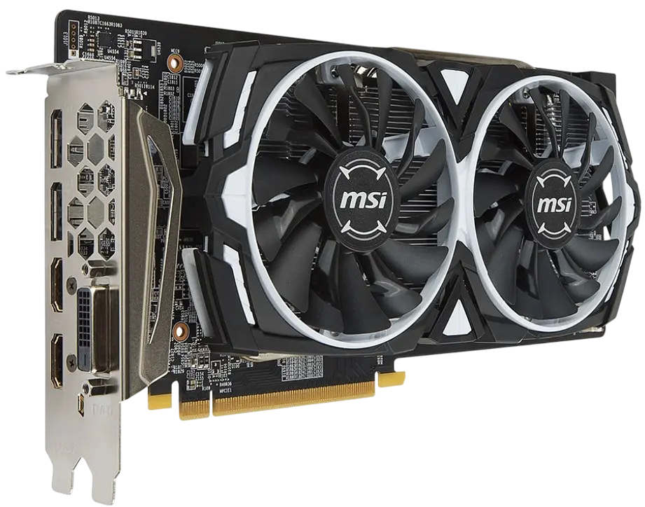 Відеокарта AMD Radeon RX 580 8GB MSI Armor (RX 580 ARMOR 8G) Б/В - фото 2