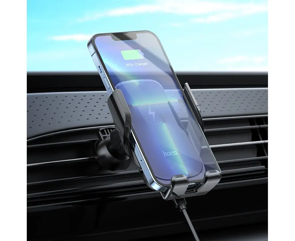 Автотримач із бездротовою зарядкою HOCO CA202 Акумулятор 90 mAh для повітроводу - фото 7