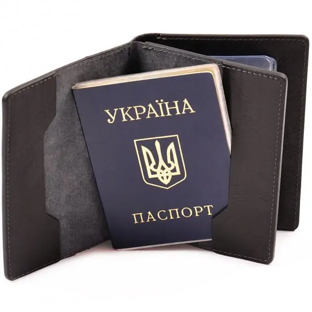 Шкіряна обкладинка для документів GRANDE PELLE 14х10,5х2 см acs0026400 - фото 3