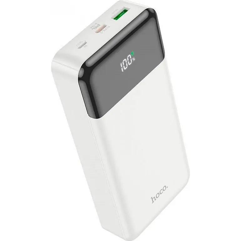 Внешний аккумулятор Hoco J102A Cool Figure 20000mAh 20W White [101279] - фото 3