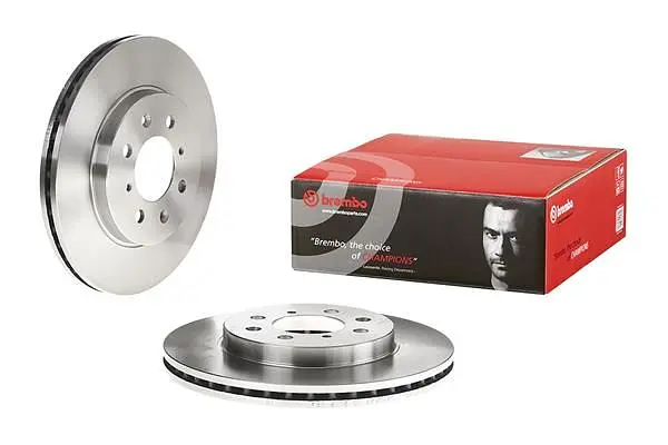 Диск гальмівний передній вентильований Honda City V, Jazz I-II 01-20р Brembo (09.A357.10) - фото 2