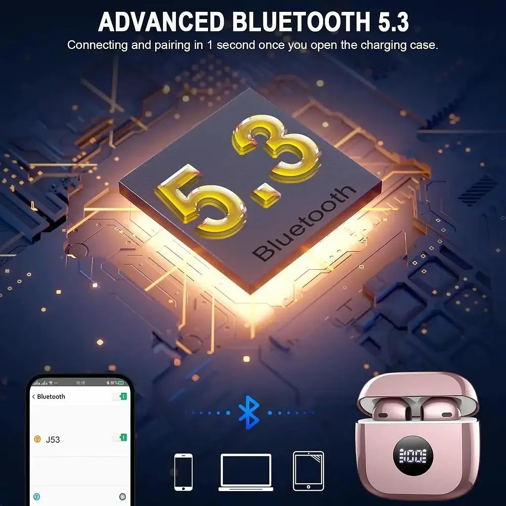 Бездротові навушники Jxrev J53 Bluetooth 5.3 з шумопоглинанням - фото 3