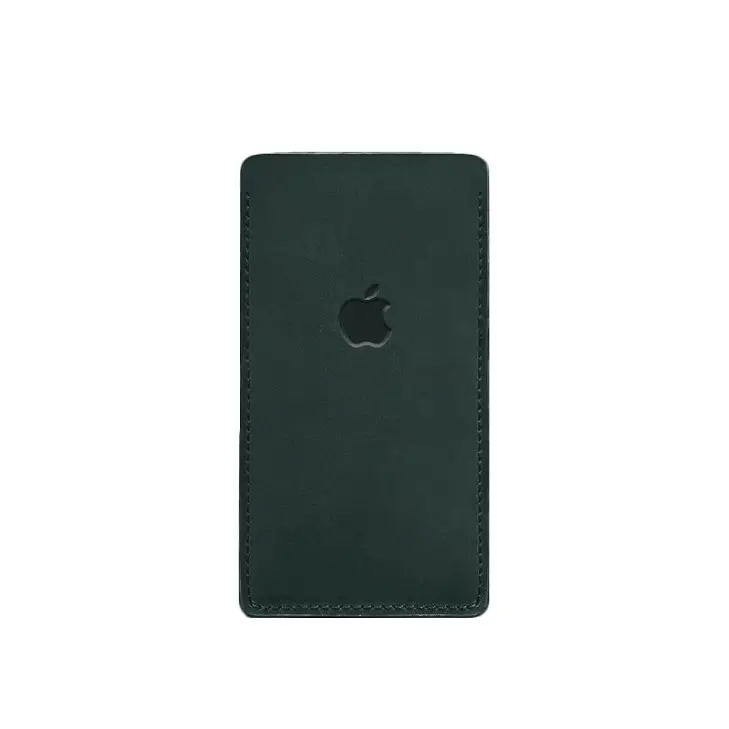 Шкіряний чохол для iPhone 13 Зелений Crazy Horse BlankNote - фото 4
