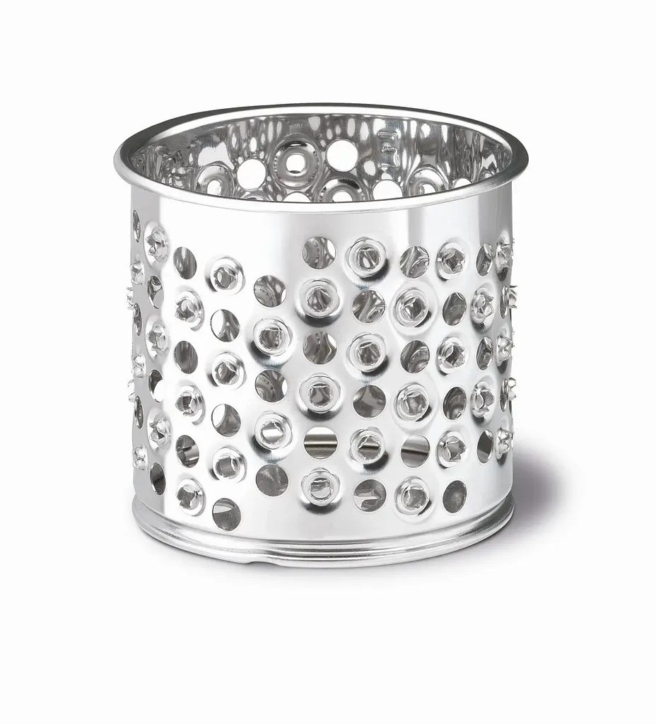 Moulinex М'ясорубка, 2000Вт, 2.6кг/хв, 2 решітки, насадка для ковбас, кеббе, томатів, 5 терок, пластик, біло-сірий - фото 4