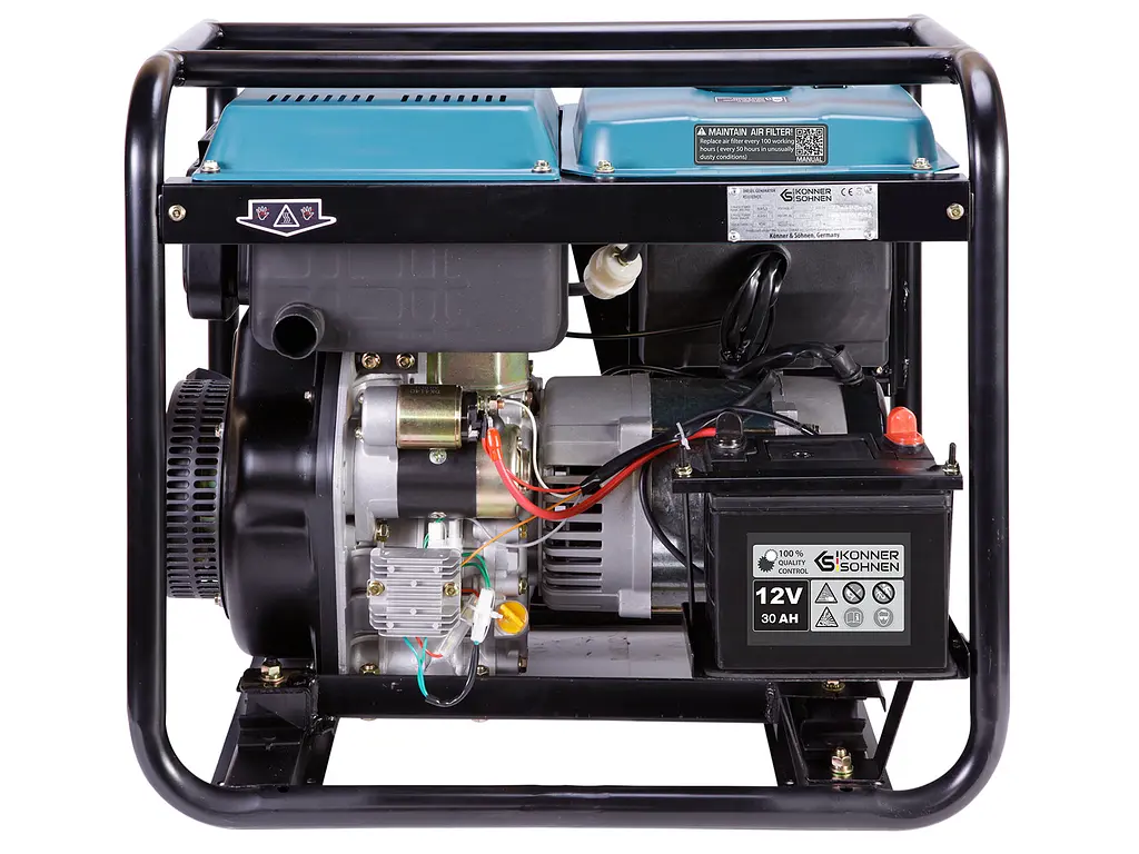 Konner & Sohnen Генератор дизельний KS 8100HDE-1/3 ATSR (EURO V), 230/400В, 5.5/6.0кВт, передстартовий підігрів, вихід ATS, 117кг - фото 4