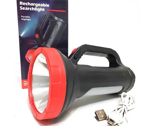 Фонарь поисковый (прожектор) Новый XPRO Rechargeable Search Light Portable Highlight 50W с USB зарядкой черный (Rechargeable_Search_411) - фото 4