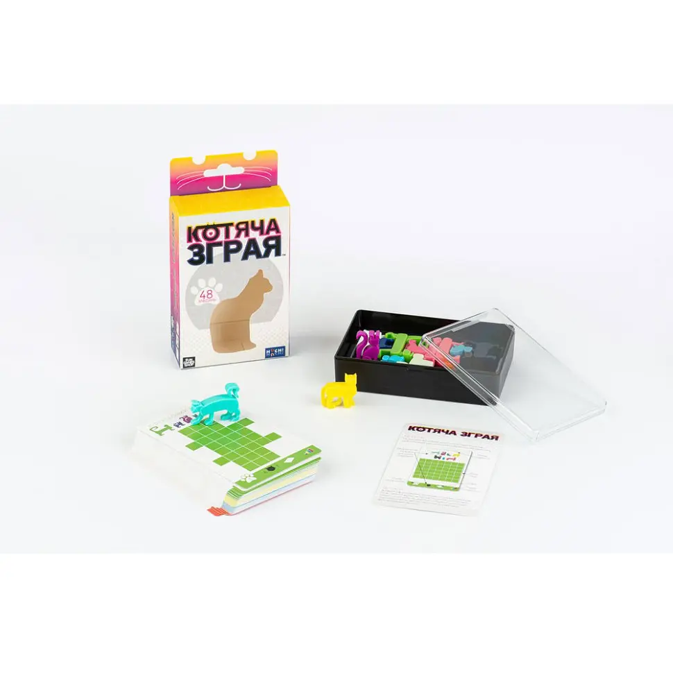 Дитяча гра головоломка "Котяча зграя" українською мовою Fun Games 27,5х27,5х7 см det0015188 - фото 7