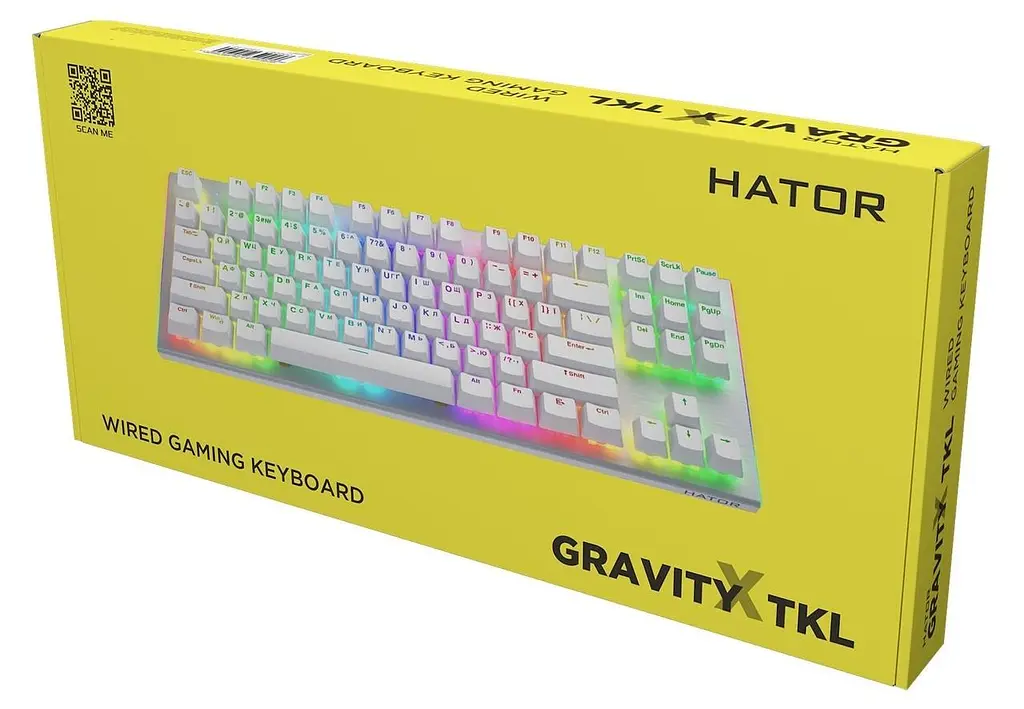 Клавіатура Hator Gravity X TKL Помаранчево-білий (HTK551UA) - фото 5