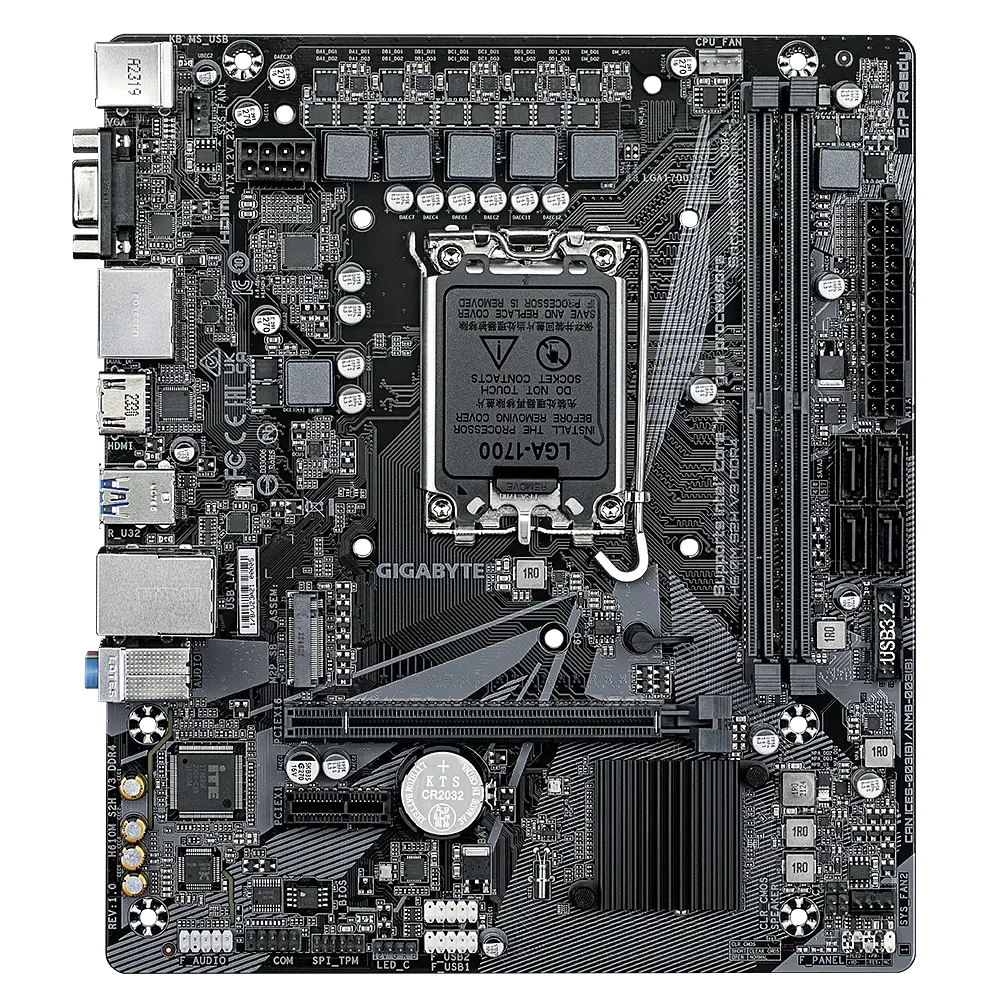 Материнська плата Gigabyte H610M S2H V3 DDR4 LGA 1700 (H610M S2H V3 DDR4) - фото 2