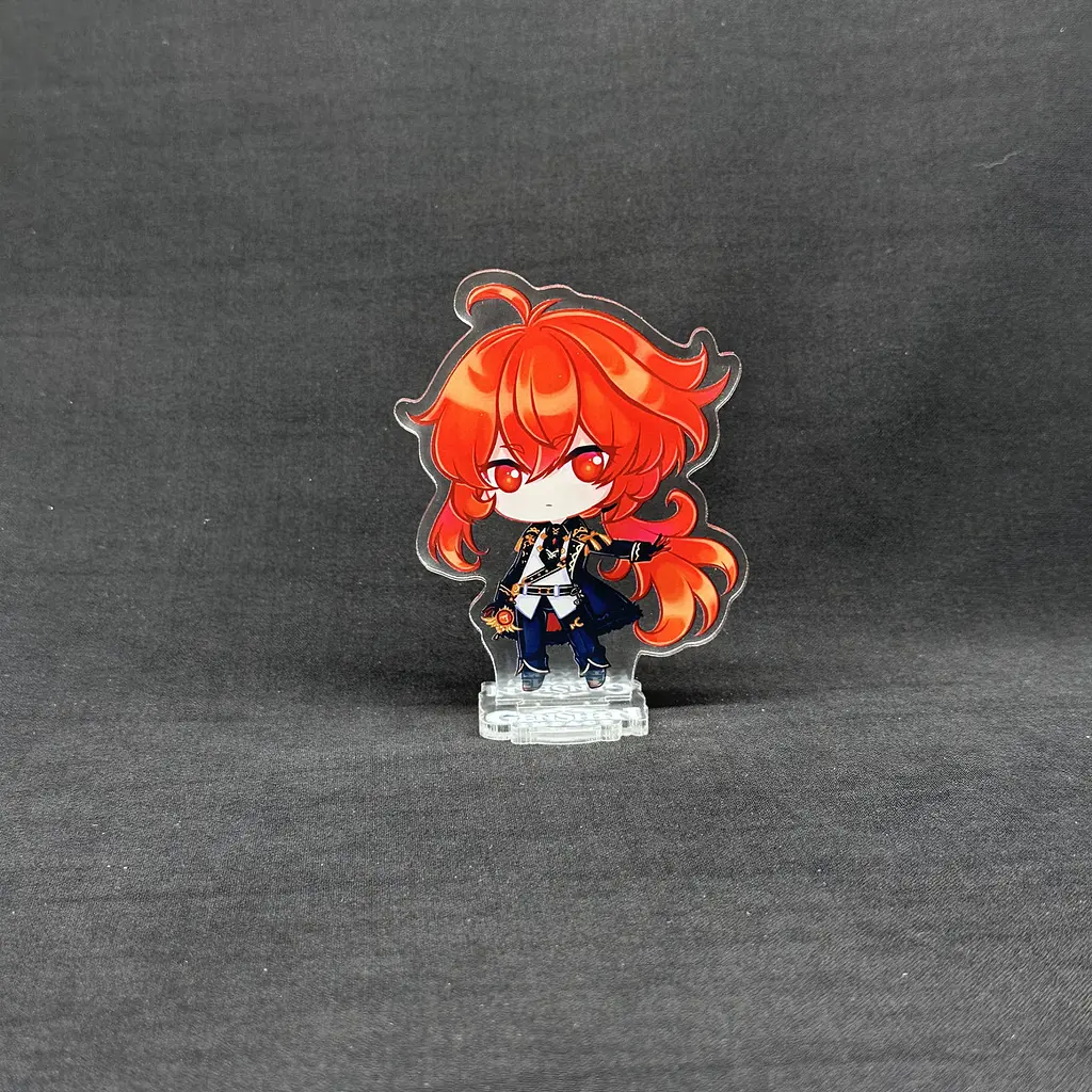Акрилова колекційна фігурка Геншин Імпакт - Genshin Impact Chibi Ділюк (Dilyuk) 1 10 см