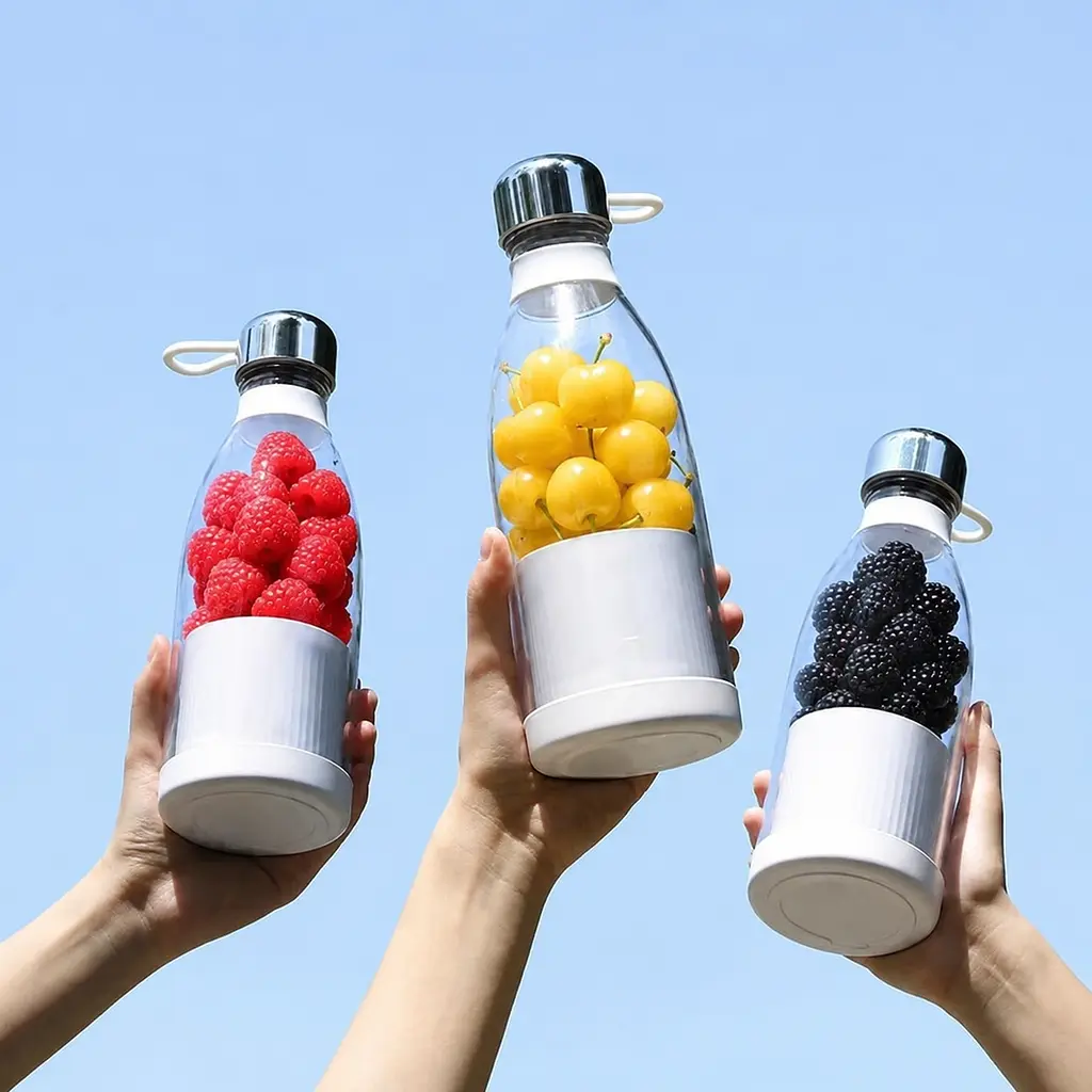 Портативний блендер у пляшці MINI JUICER / Блендер-пляшка 350 мл Блендер акумуляторний 40 Вт - фото 2