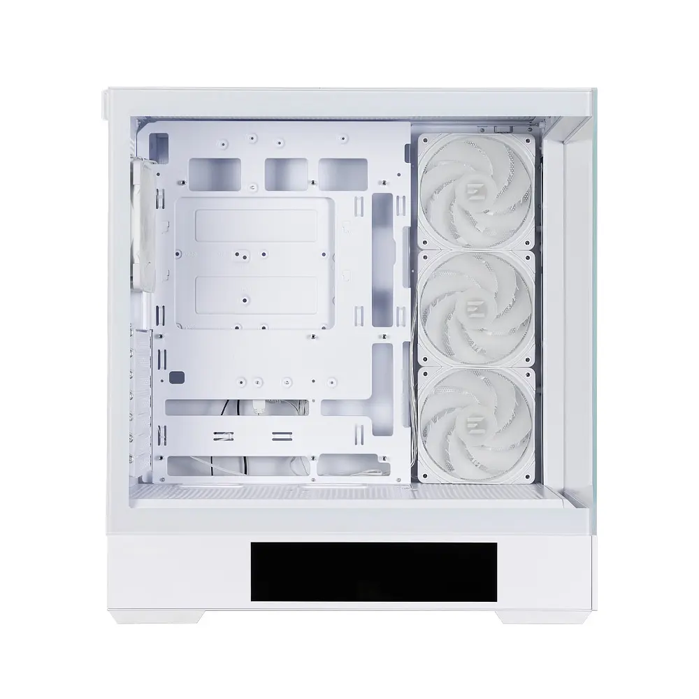 Zalman Корпус P40 DS без БЖ, 2xUSB3.0, 1x Type C, 3x120мм ARGB Reverse, 1x120мм ARGB, VGA 420мм, LCS ready, TG Side/Front Panel, Display, ATX, білий - фото 8