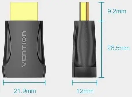 Перехідник Vention HDMI Male to HDMI Female Black (AIMB0-2) 2 штуки - фото 3