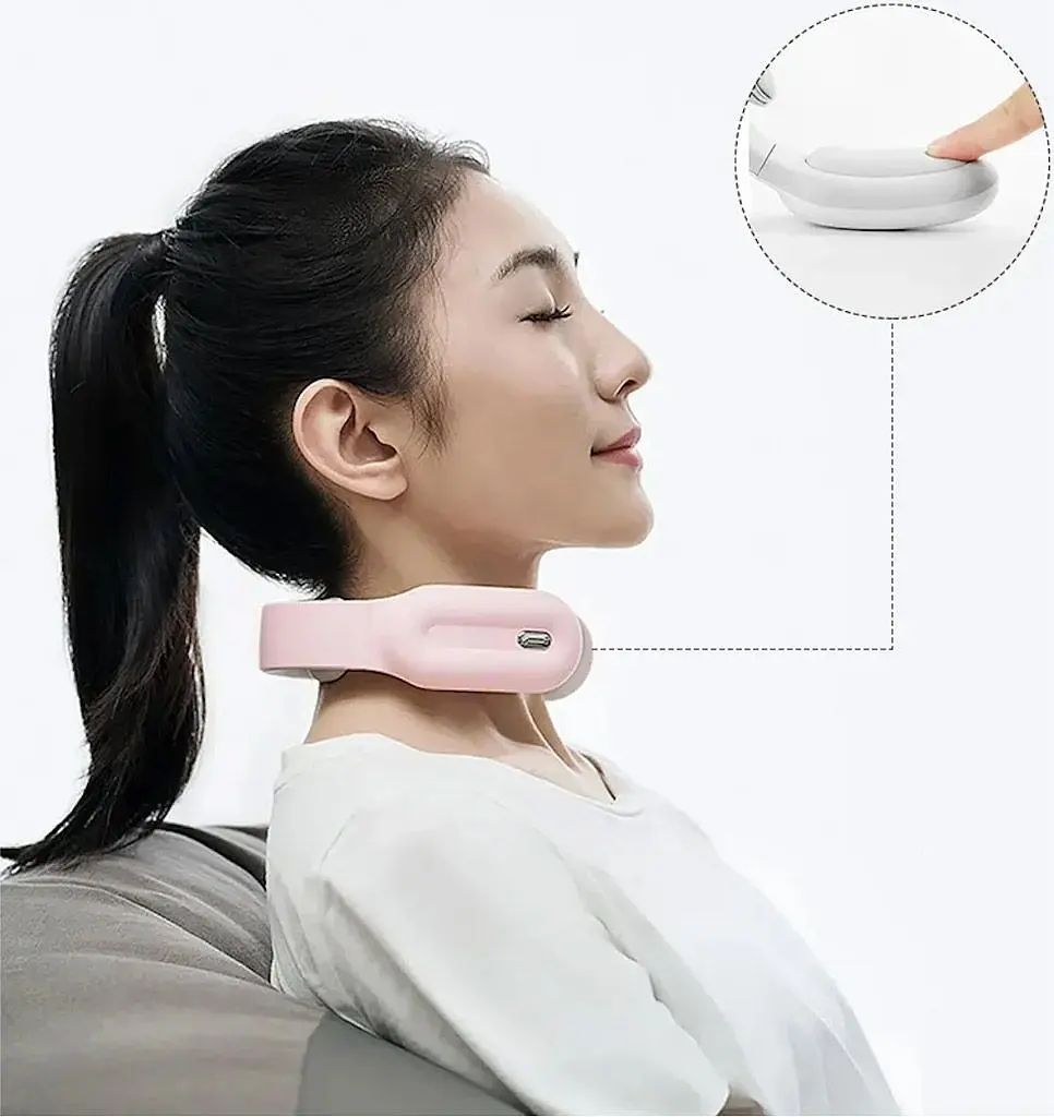 Маcажер для шиї PGG Intelligent Neck D12 Pink [103599] - фото 5