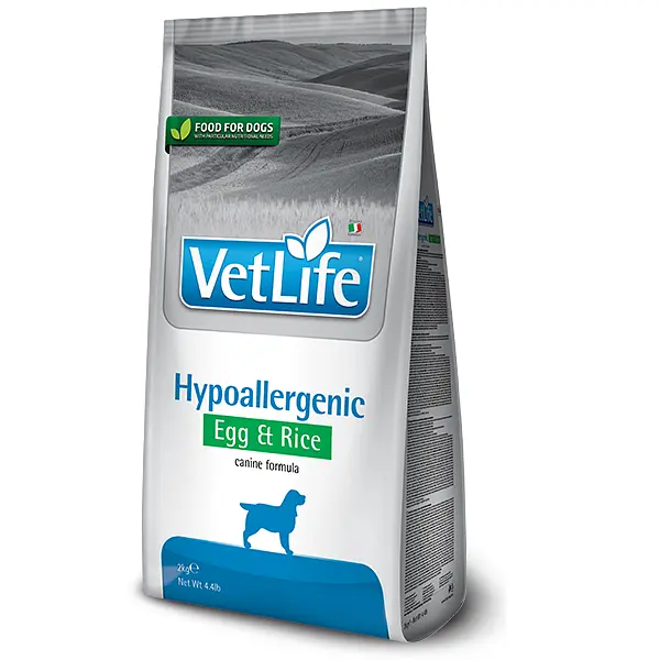 Сухий лікувальний корм для собак Farmina Vet Life Hypoallergenic Egg & Rice при харчовій алергії з яйцем та рисом 2 кг