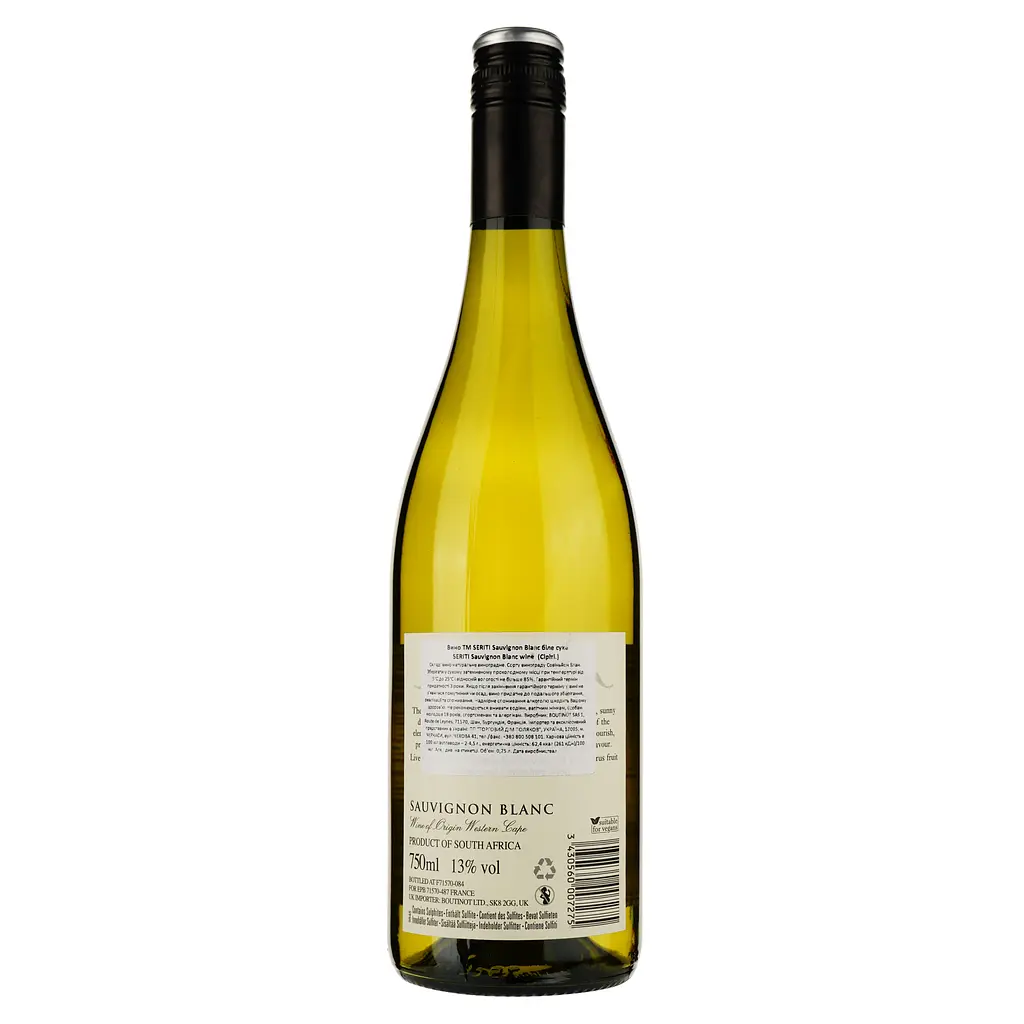 Вино Seriti Sauvignon Blanc белое сухое 0.75 л - фото 2