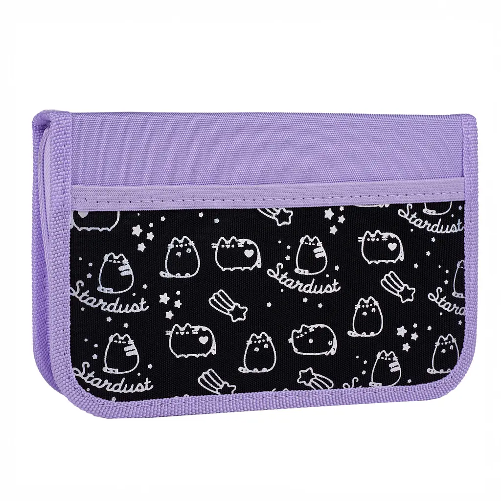 Шкільний пенал твердий одинарний з двома клапанами Yes Pusheen Shiny HP-04 - фото 2