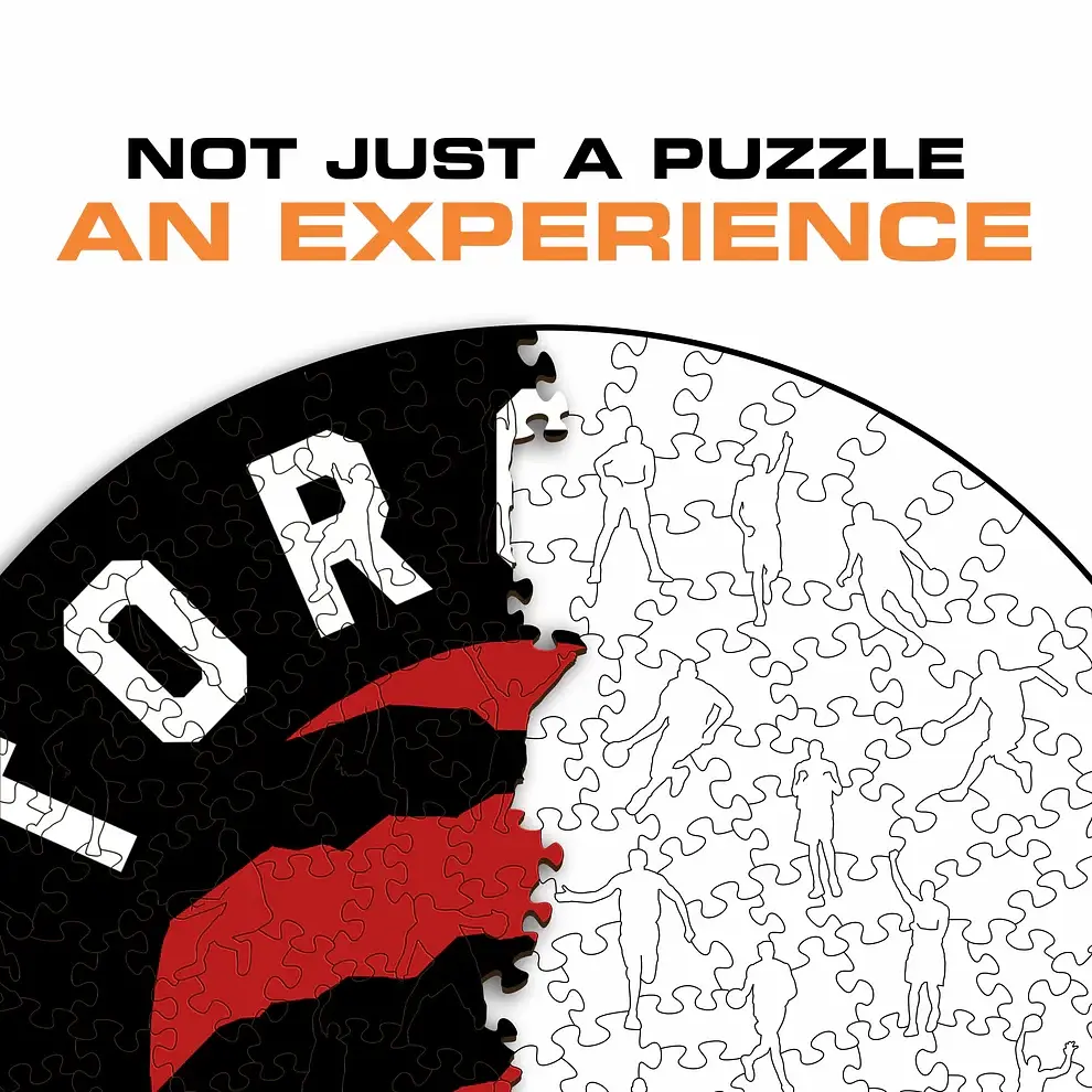 Дерев'яний пазл Toronto Raptors Iconic Puzzles NBA M, 270 деталей офіційний логотип Торонто Репторз подарунковий набір (SKU-301) - фото 5