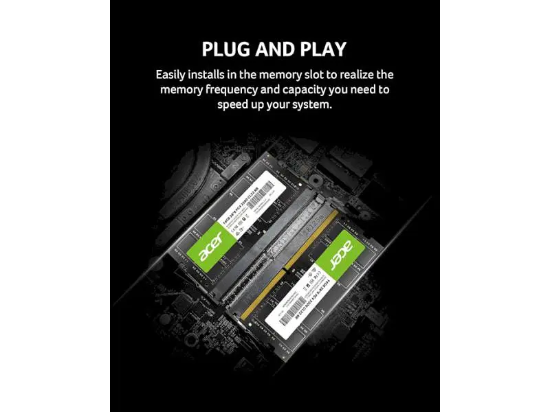Пам'ять для ноутбуків Acer 16 GB SO-DIMM DDR4 3200 MHz SD100 (BL.9BWWA.213) - фото 6