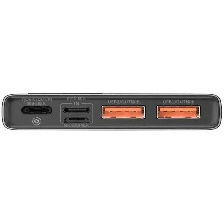 Портативная батарея Baseus Adaman Metal Digital Display 10000 mAh 22.5W QC 3.0 PPIMDA-B0A Black - фото 5