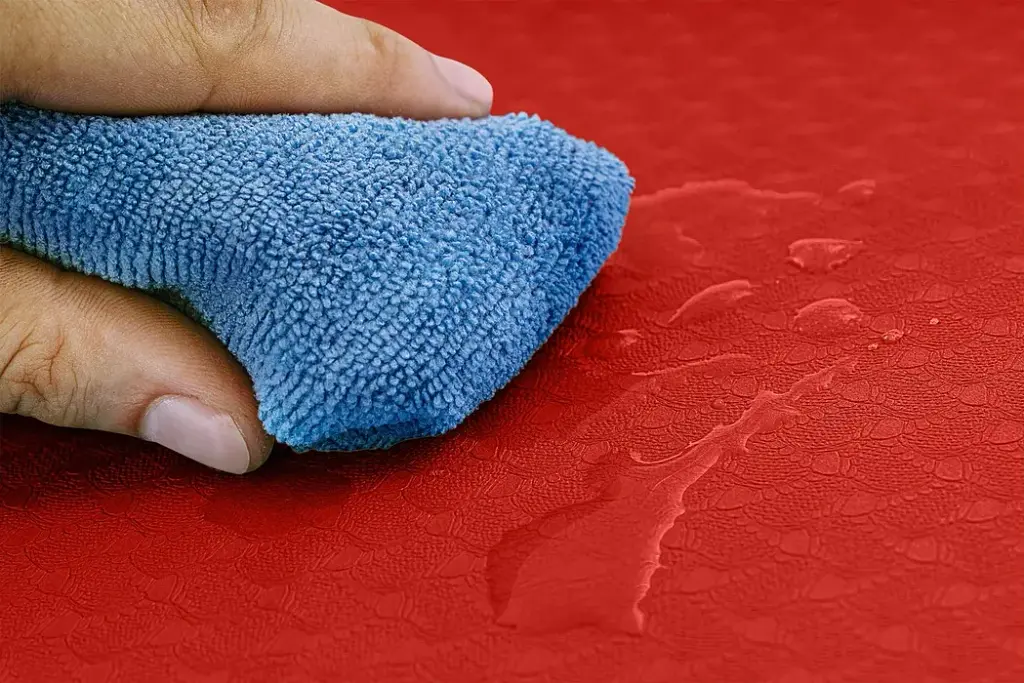 Мат для фитнеса и йоги Hop-Sport TPE HS-T006GM 0.6 см красный - фото 7