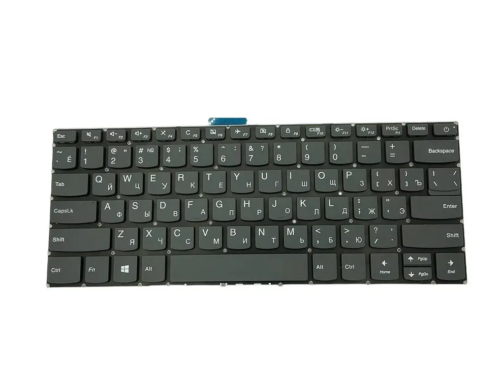 Клавіатура для ноутбука Lenovo IdeaPad 320S-14IKBR Black, (No Frame) - фото 2