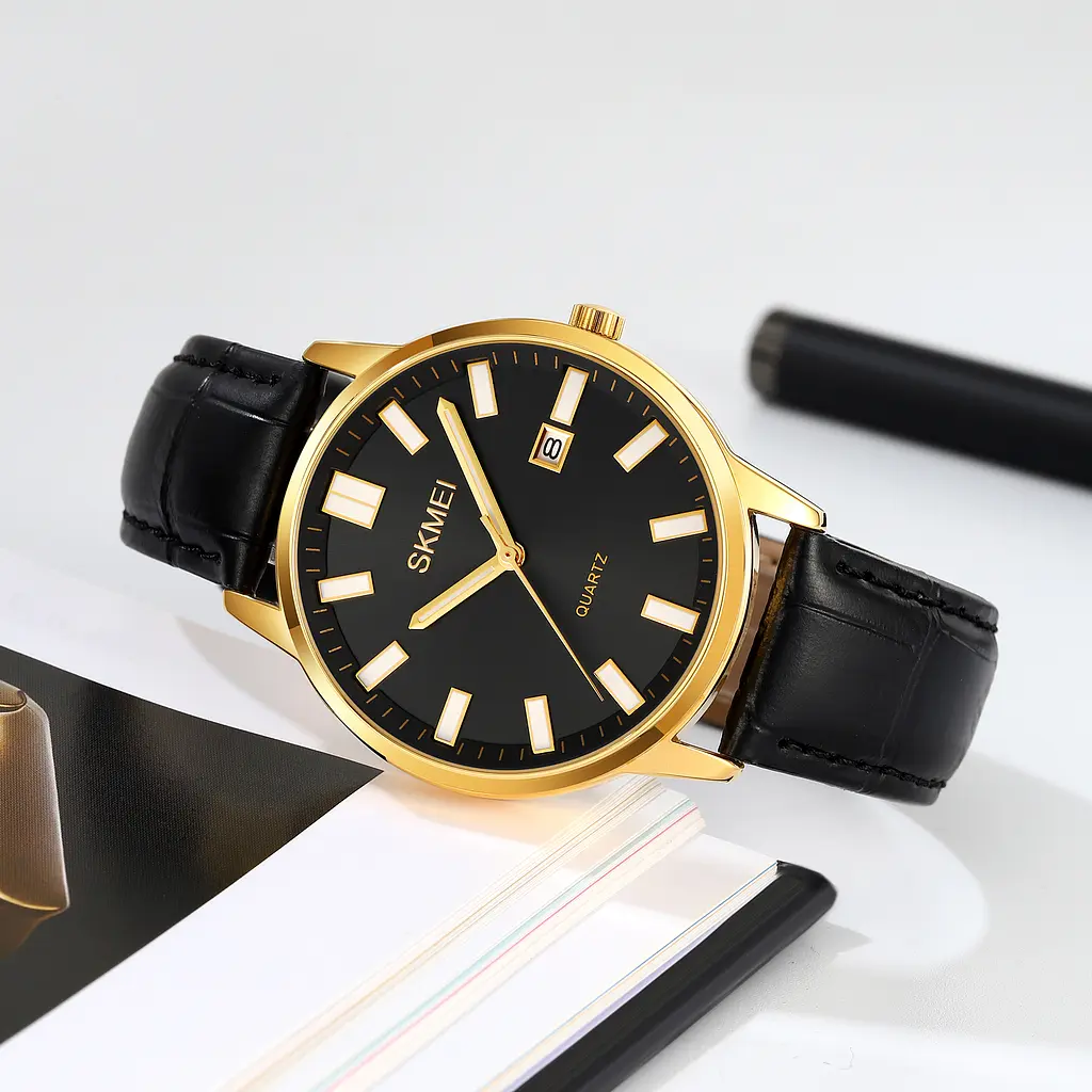 Наручний годинник чоловічий 2252GDBK Gold-Black Skmei acs0030108 - фото 4