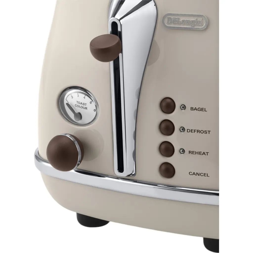 Тостер DeLonghi CTOV 2103 BG на 2 тоста бежевый (0176129060/0230120036) - фото 4