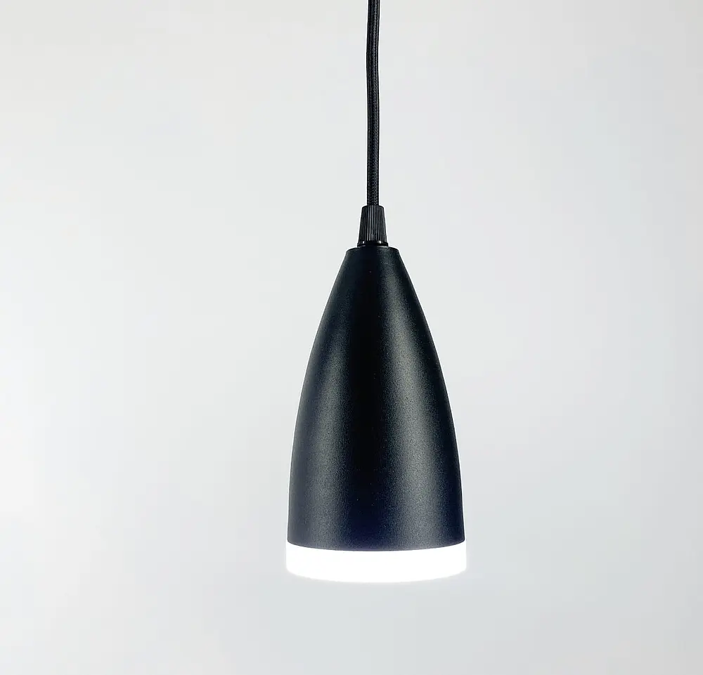 Підвісний світильник у чорному каркасі | Арт. ML323 чорний | Line F - фото 6