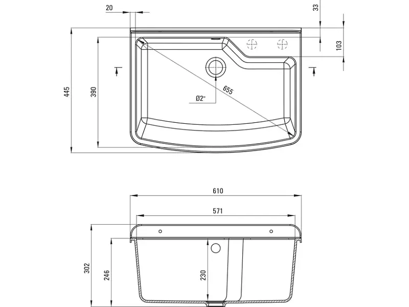 Кухонная мойка Deante Garden ZYT_310B - фото 2