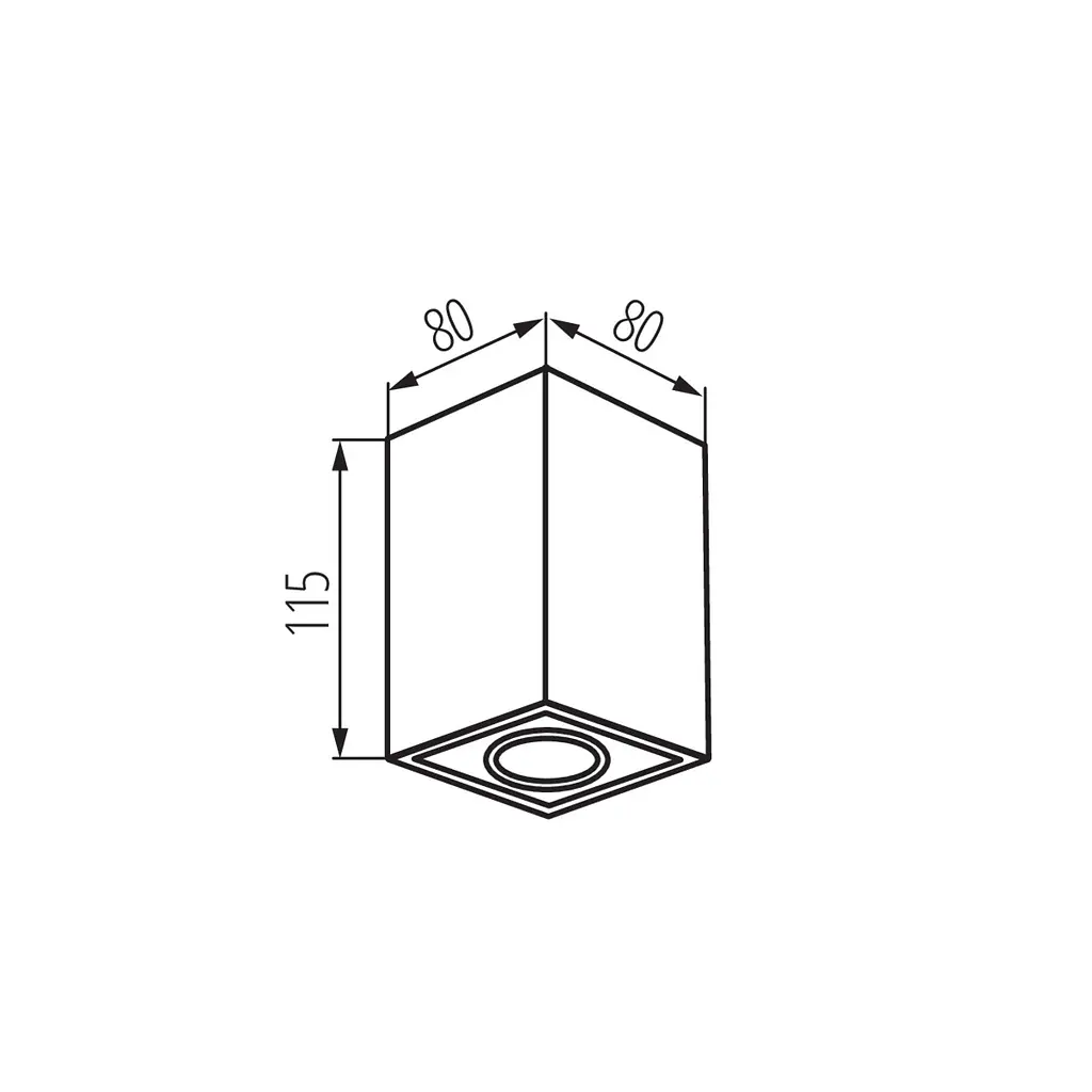 Потолочный точечный светильник Kanlux GORD XS DLP-50-B-Kanlux - фото 2