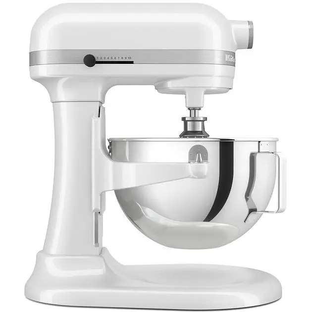 Кухонная машина KitchenAid Heavy Duty 5KSM55SXXEWH с подъемной чашей 5.2 л белая (5KSM55SXXEWH) - фото 5
