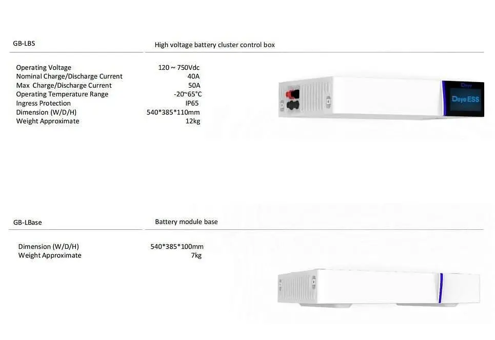 BMS контроллер Deye GB-SL +Base forAIO (GBLB) - фото 3
