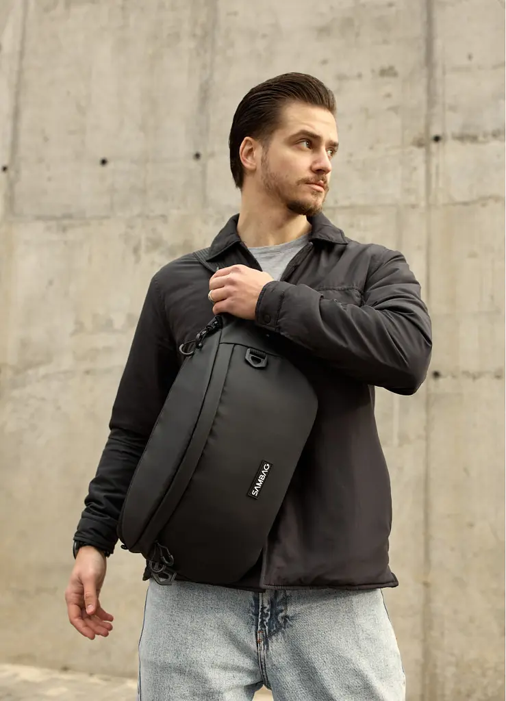 Чоловіча cумка-бананка під ноутбук Sambag Urban Laptop 46 × 26 см (51411064m) - фото 4