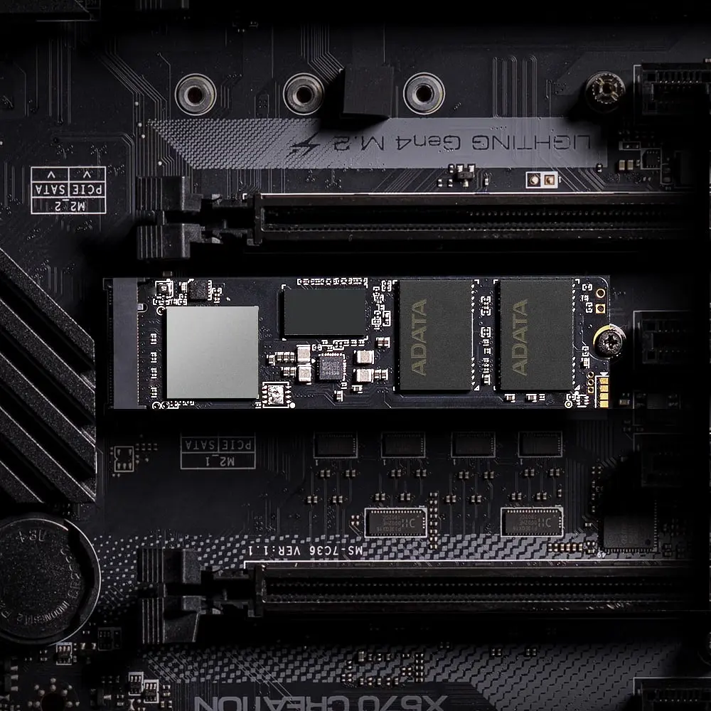 Накопичувач SSD M.2 ADATA GAMMIX S70 BLADE 1TB 2280 PCIe 4x4 NVMe 3D NAND Read/Write:7400/5500 MB/sec (AGAMMIXS70B-1T-CS) - фото 6
