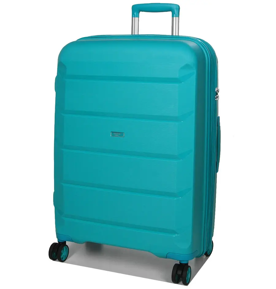 Валіза середня M поліпропілен Airtex 646 80л 67,5×47×26см Блакитний