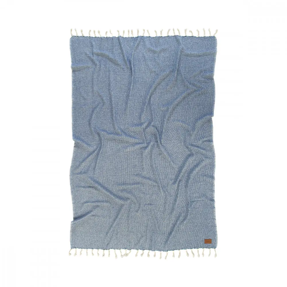 Плед-накидка Barine - Wool Basket indigo синій 120*175 - фото 2
