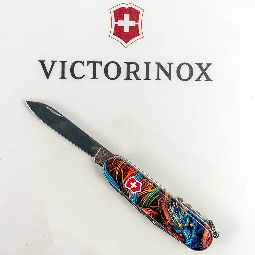 Ніж Victorinox Climber Zodiac 91мм 14функ Сапфіровий дракон - фото 5