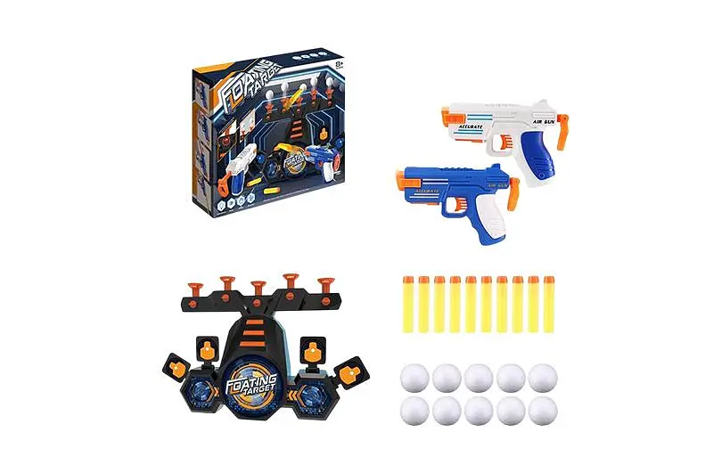 Повітряний дитячий тир та два пістолети Floating Target 8829-C2, короб. 26х7, 5х35, 5 см