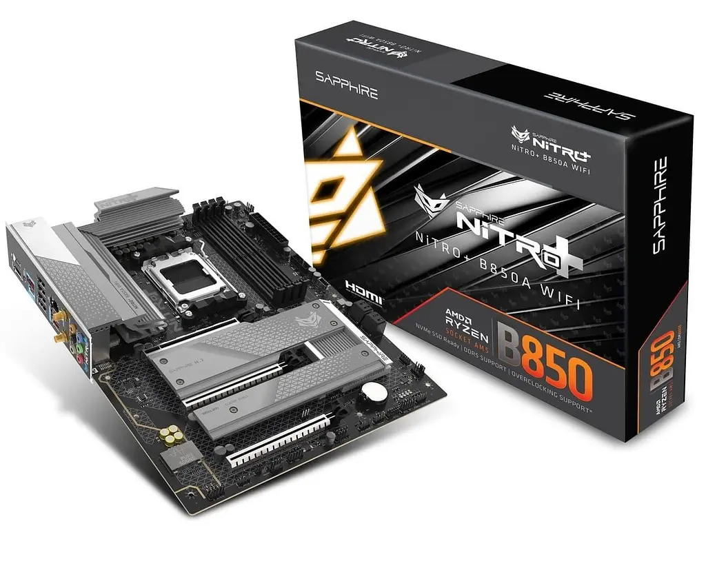 Материнська плата Sapphire NITRO+ B850A WIFI7 (52123-03-40G) (Socket AM5, AMD B850, ATX) - фото 6