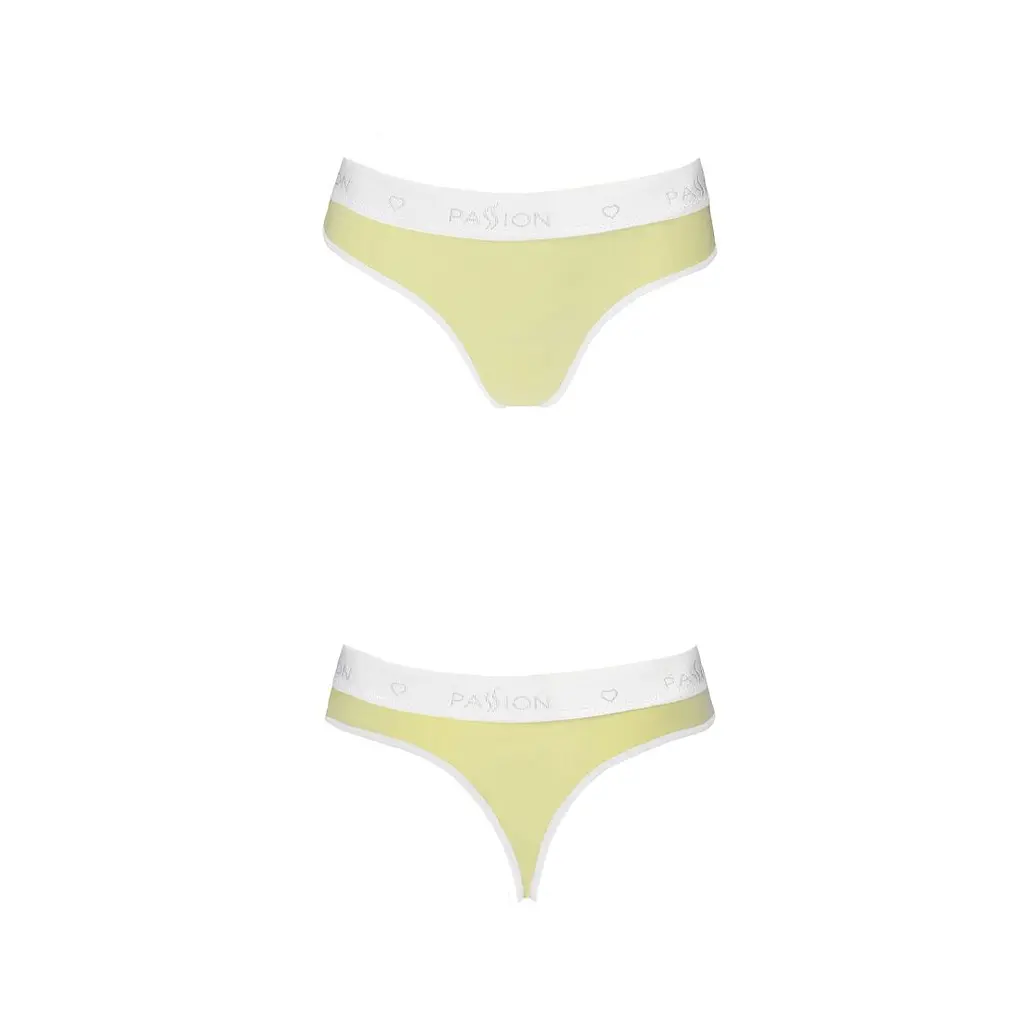 Спортивні трусики-стрінги Passion PS007 PANTIES M, yellow - фото 4