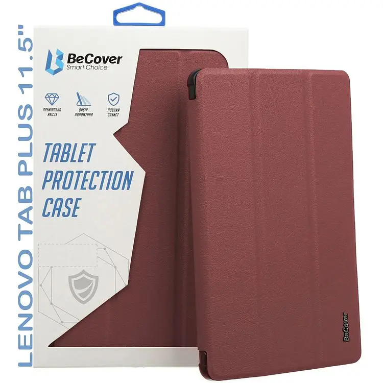 Чохол-книжка BeCover Smart Case для Lenovo Tab Plus 11.5" Red Wine (711886) - фото 5